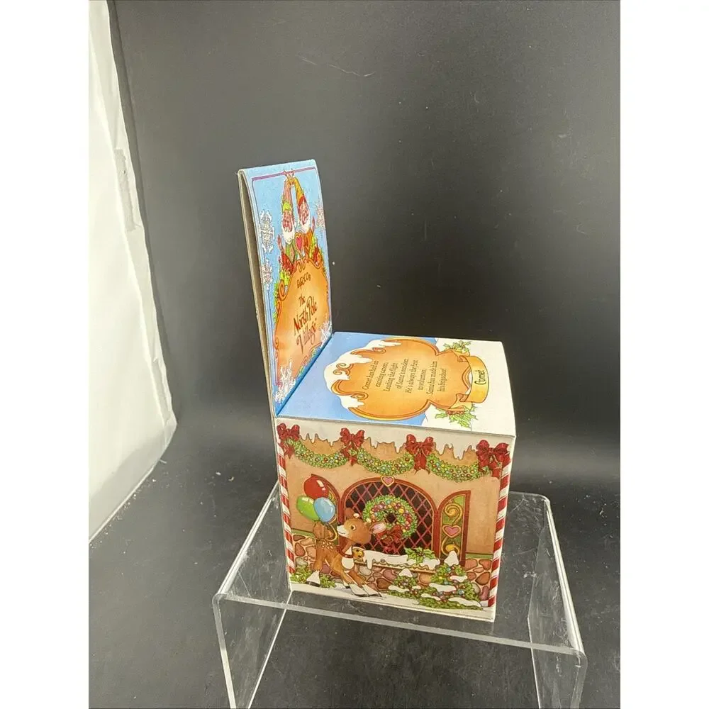 Vintage Enesco North Pole Village Comet Reindeer Figurine 1986 New Old Stock